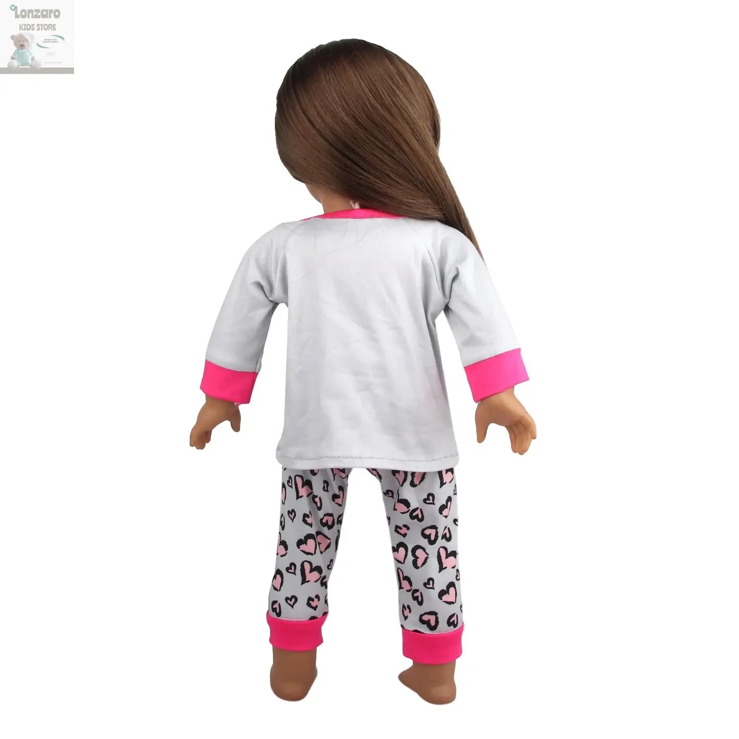 Doll Clothes Pajamas  For 43cm Baby New Born&American 18 Inch Girl Doll Unicorn Shark Cartoon Clothes Suit For Generation Doll Lonzaro Kids