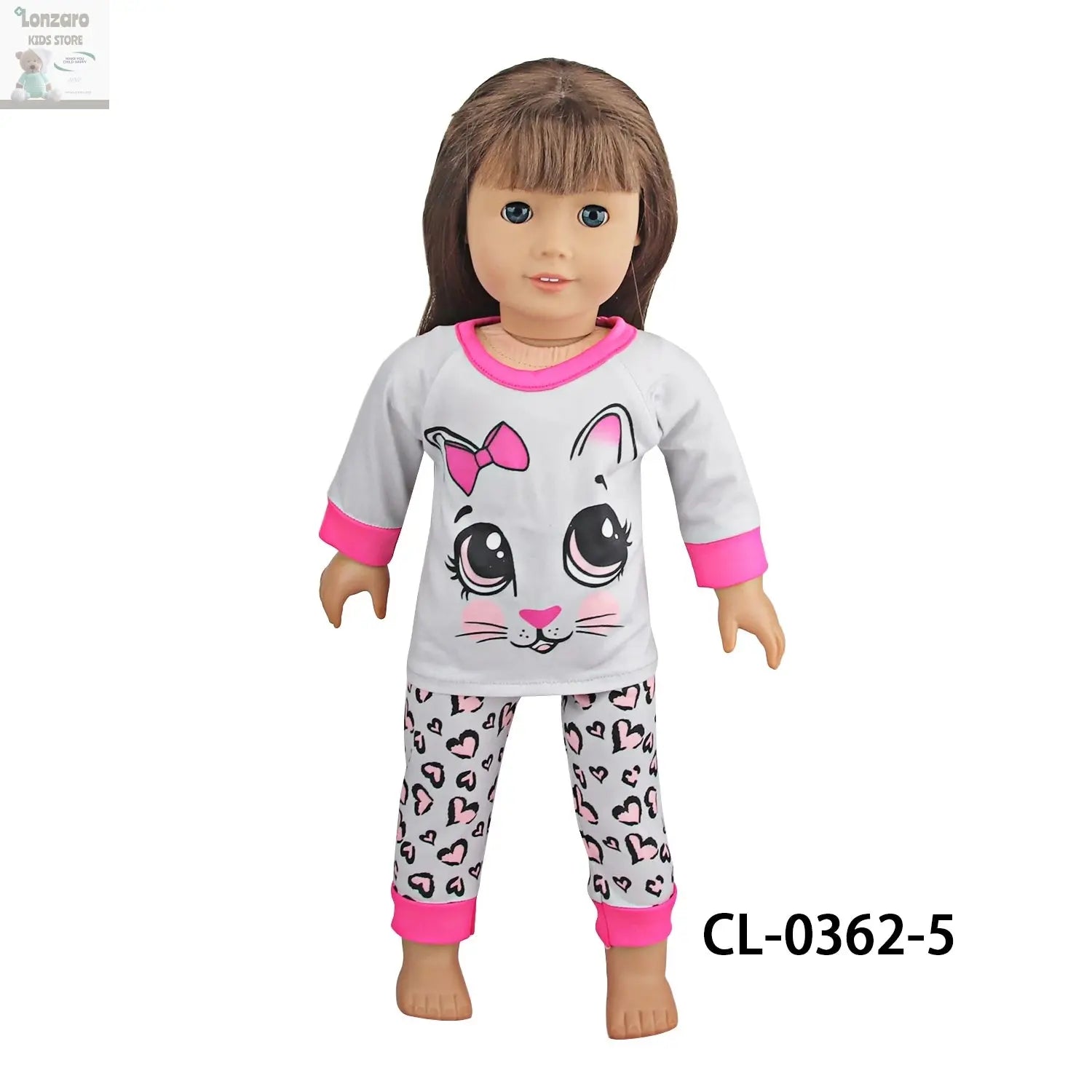 Doll Clothes Pajamas  For 43cm Baby New Born&American 18 Inch Girl Doll Unicorn Shark Cartoon Clothes Suit For Generation Doll Lonzaro Kids