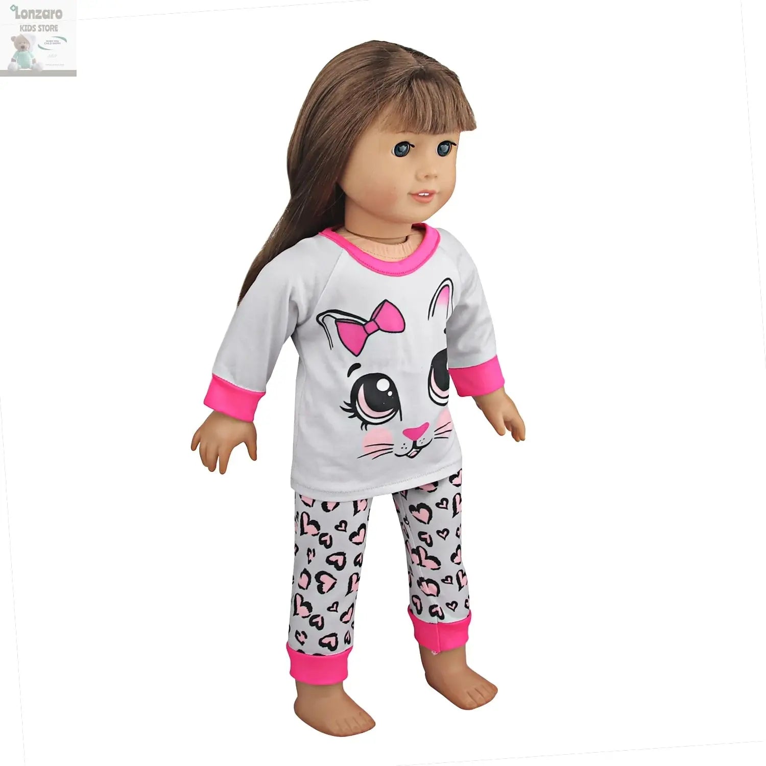 Doll Clothes Pajamas  For 43cm Baby New Born&American 18 Inch Girl Doll Unicorn Shark Cartoon Clothes Suit For Generation Doll Lonzaro Kids