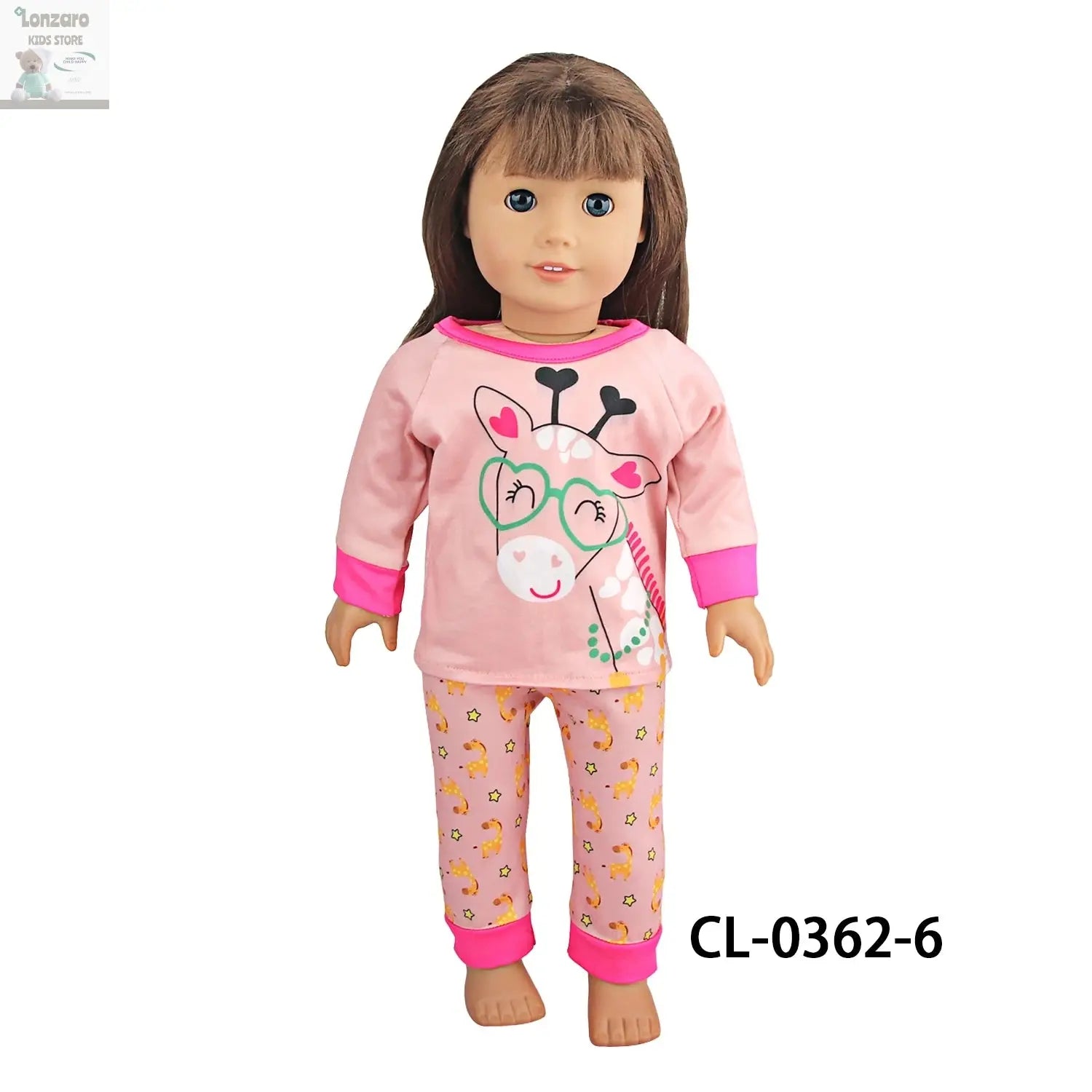 Doll Clothes Pajamas  For 43cm Baby New Born&American 18 Inch Girl Doll Unicorn Shark Cartoon Clothes Suit For Generation Doll Lonzaro Kids