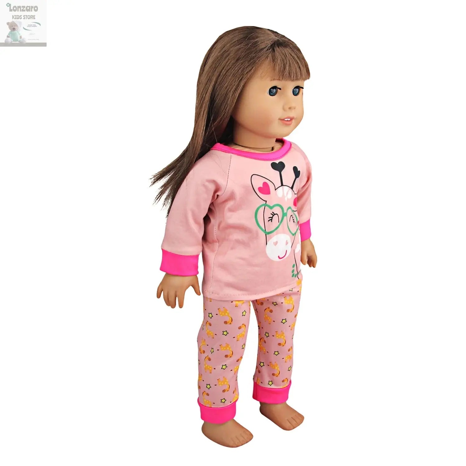 Doll Clothes Pajamas  For 43cm Baby New Born&American 18 Inch Girl Doll Unicorn Shark Cartoon Clothes Suit For Generation Doll Lonzaro Kids