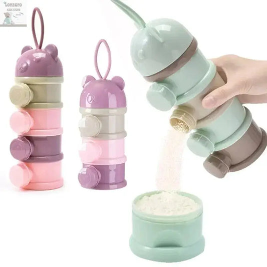 Melkpoeder Box Baby Draagbare 3 of 4 Laagjes - Lonzaro Kids