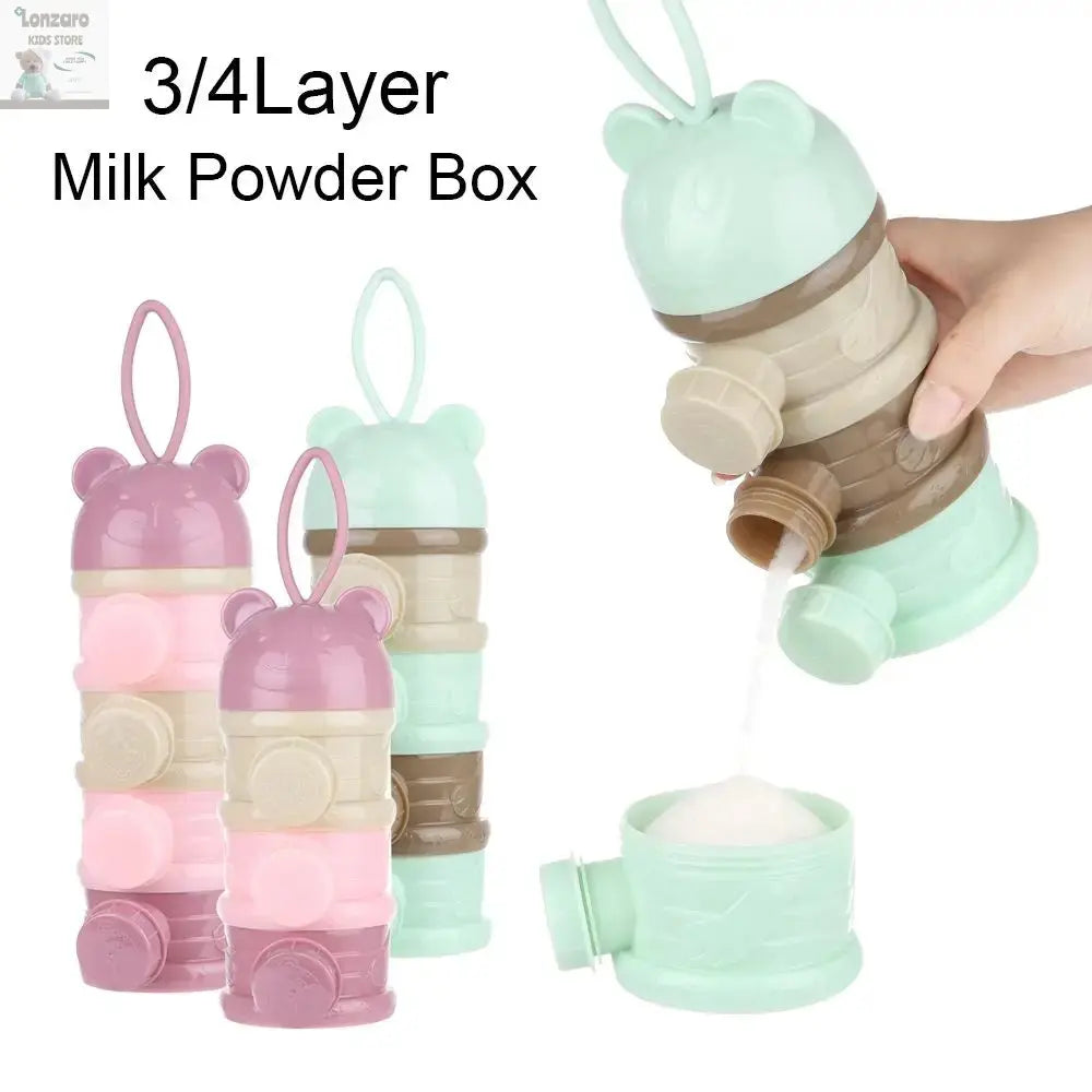 Melkpoeder Box Baby Draagbare 3 of 4 Laagjes - Lonzaro Kids