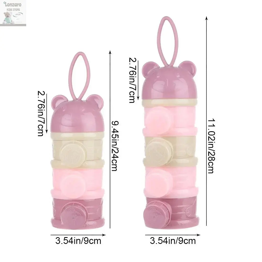 Melkpoeder Box Baby Draagbare 3 of 4 Laagjes - Lonzaro Kids