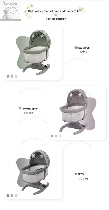 Elektrische Babywieg LCD-bedieningspaneel Lonzaro Kids