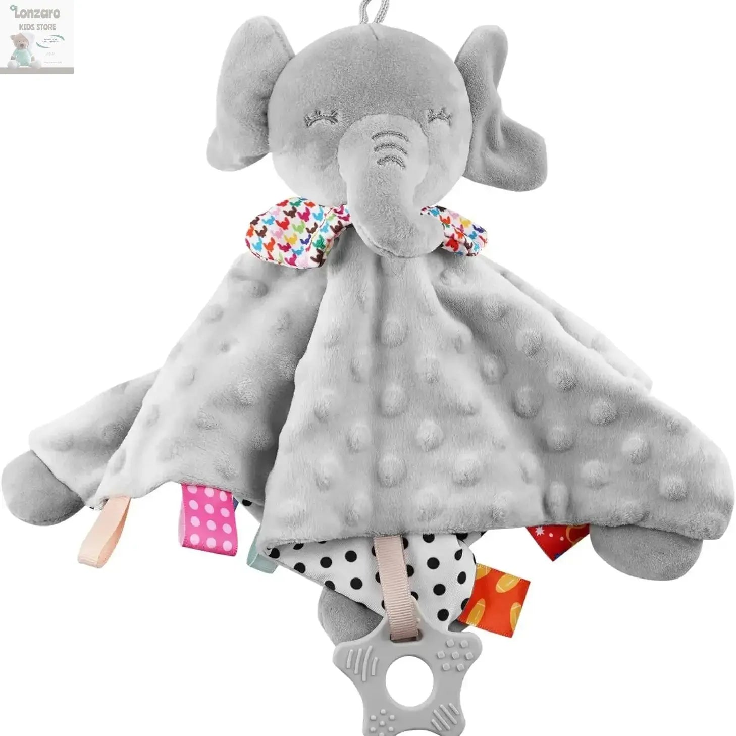 Elephant Baby Comforter Blanket Soft Appease Towel Baby Rattle Animals Toys Soothe Reassure Sleeping Towel Lathe HangingToddler Lonzaro Kids