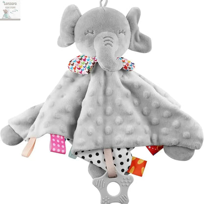 Elephant Baby Comforter Blanket Soft Appease Towel Baby Rattle Animals Toys Soothe Reassure Sleeping Towel Lathe HangingToddler Lonzaro Kids