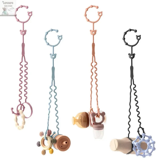 Fopspeenketting met Clips - Verstelbare Silicone Accessoire Lonzaro Kids