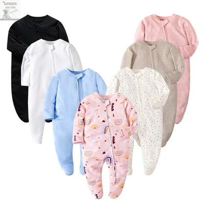 Four Seasons Newborn Baby Rompers Jumpsuit suit Baby Clothes for Girls Long Sleeve  Jumpsuit overalls Baby Clothing  Baby Romper Lonzaro Kids