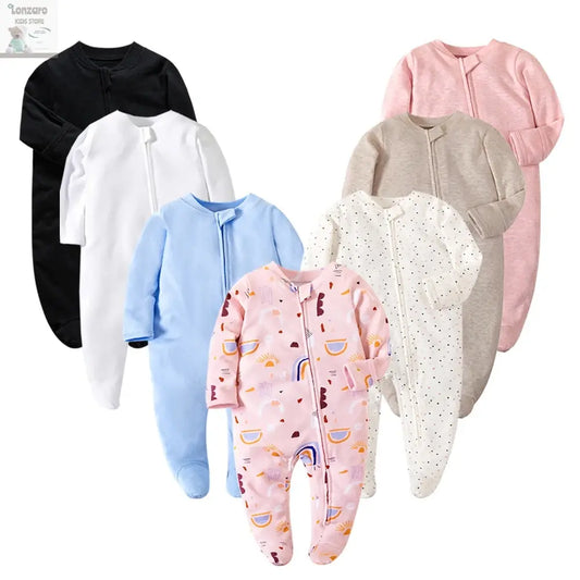 Four Seasons Newborn Baby Rompers Jumpsuit suit Baby Clothes for Girls Long Sleeve  Jumpsuit overalls Baby Clothing  Baby Romper Lonzaro Kids