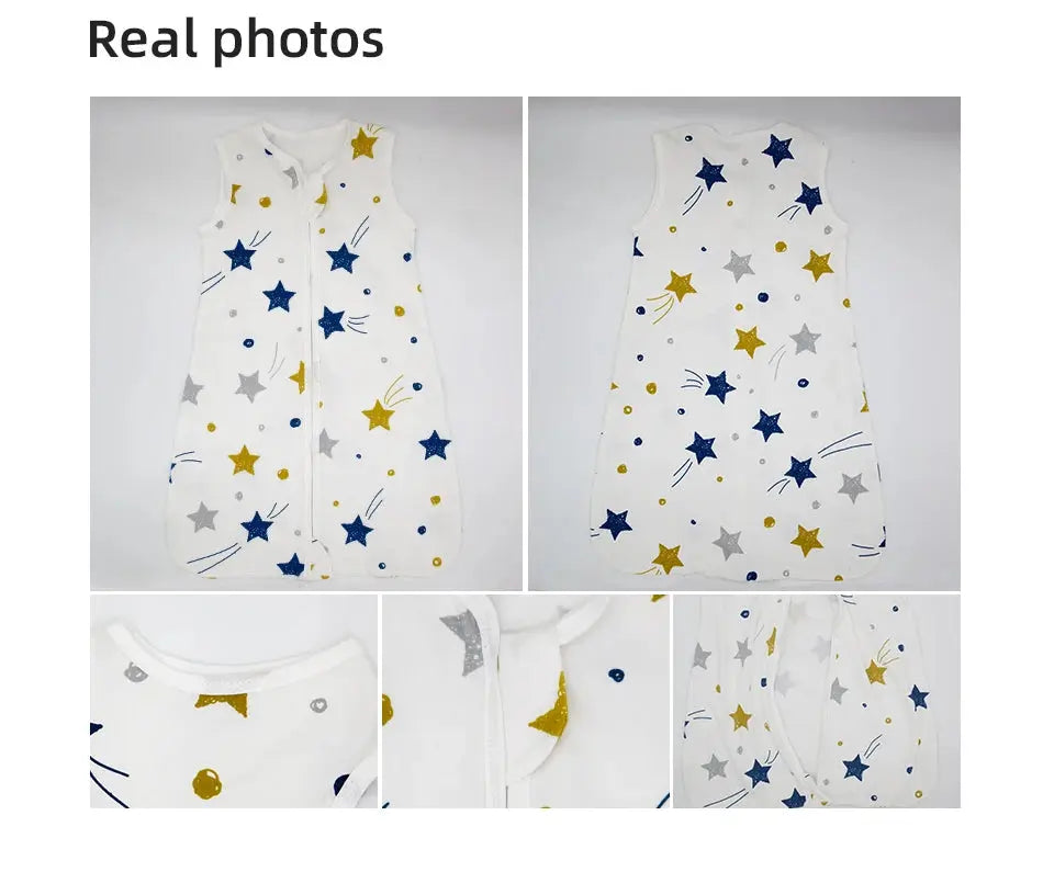 Sleeping Bags For Baby 3-18Months Summer Thin Baby One-Piece Sleepwear Cute Bear Print Cartoon Sleepsack Anti-Kick Blanket Lonzaro Kids