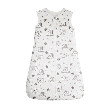 Sleeping Bags For Baby 3-18Months Summer Thin Baby One-Piece Sleepwear Cute Bear Print Cartoon Sleepsack Anti-Kick Blanket Lonzaro Kids