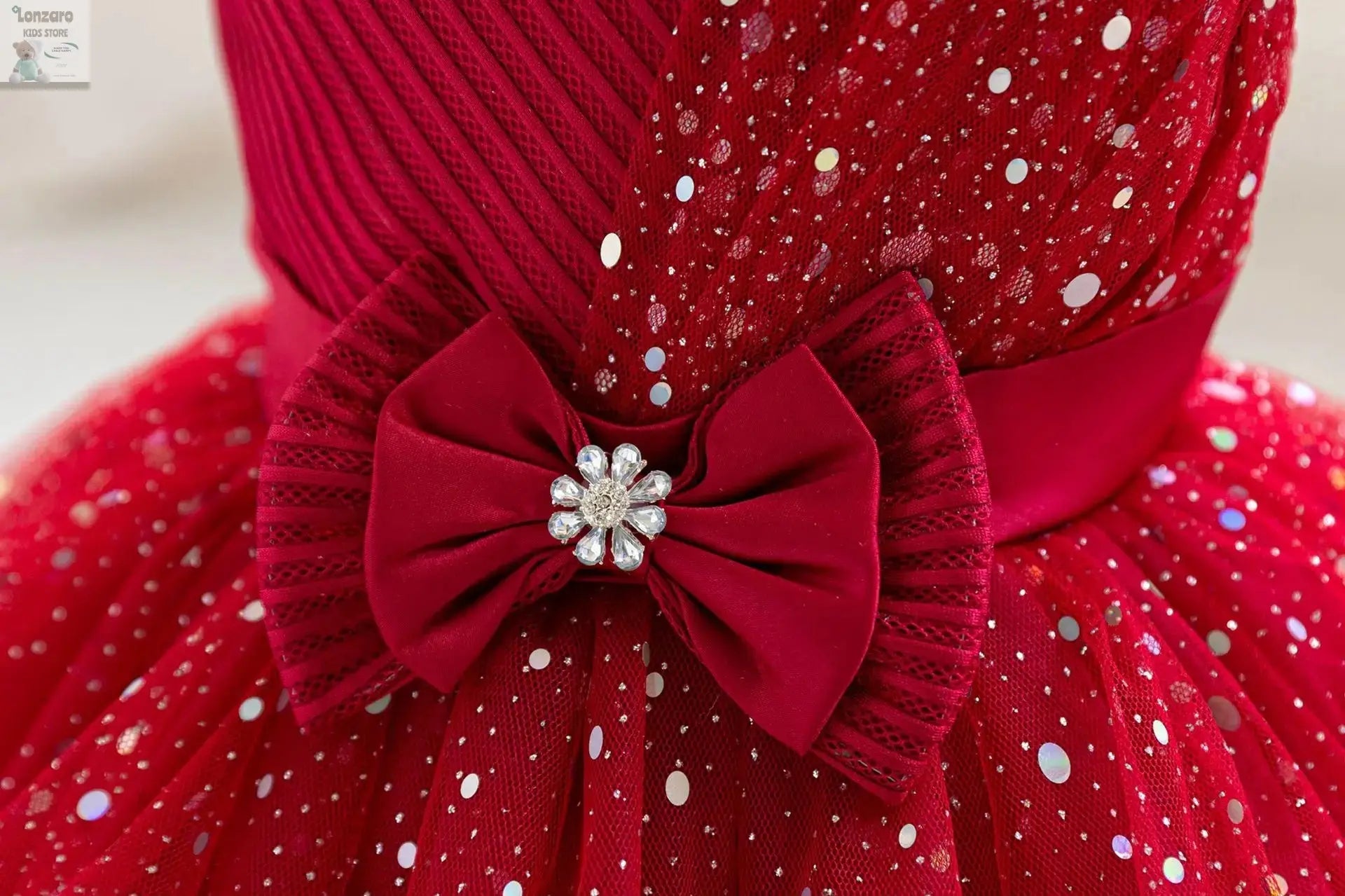 HETISO Dots Sparkling Baby Girls Princess Dress Striped Summer Christmas Wedding Ball Gown for Birthday Party Costume 6M-4 Years Lonzaro Kids