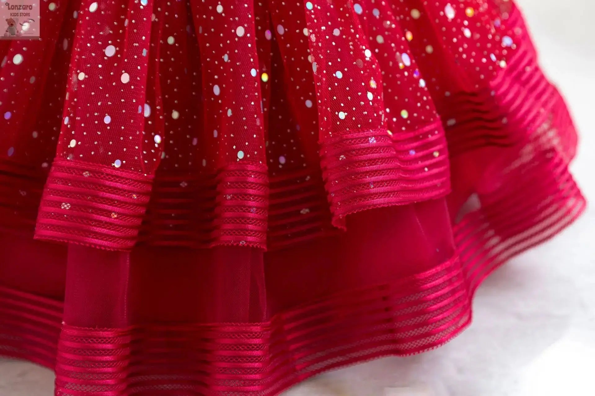 HETISO Dots Sparkling Baby Girls Princess Dress Striped Summer Christmas Wedding Ball Gown for Birthday Party Costume 6M-4 Years Lonzaro Kids