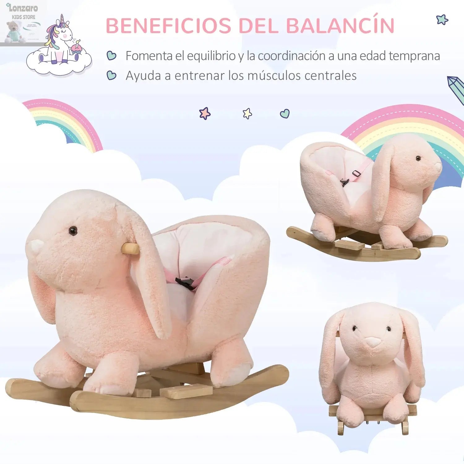 Baby Schommelstoel Met Geluiden - Lonzaro Kids 
