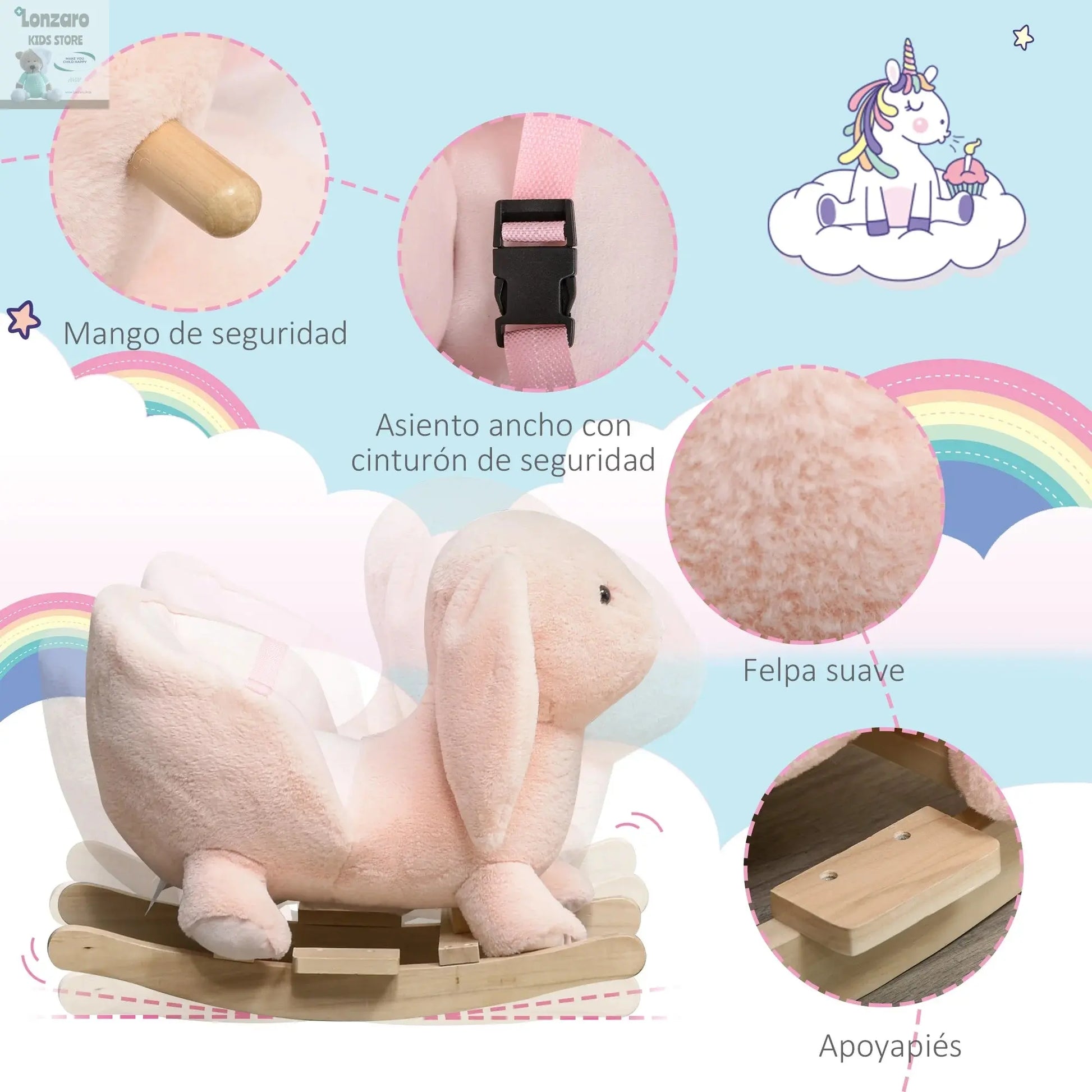 Baby Schommelstoel Met Geluiden - Lonzaro Kids 