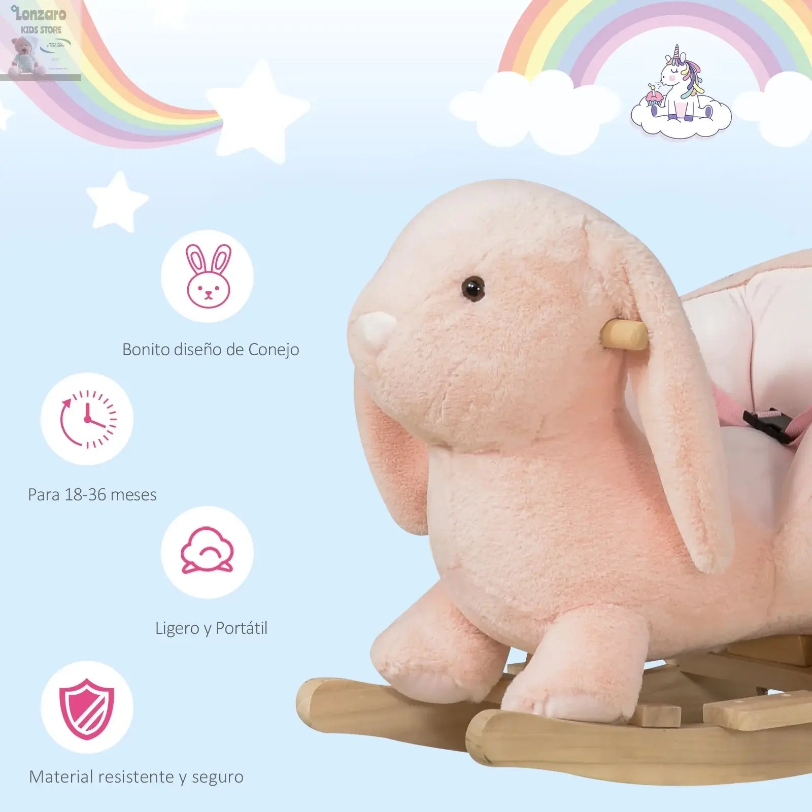 Baby Schommelstoel Met Geluiden - Lonzaro Kids 