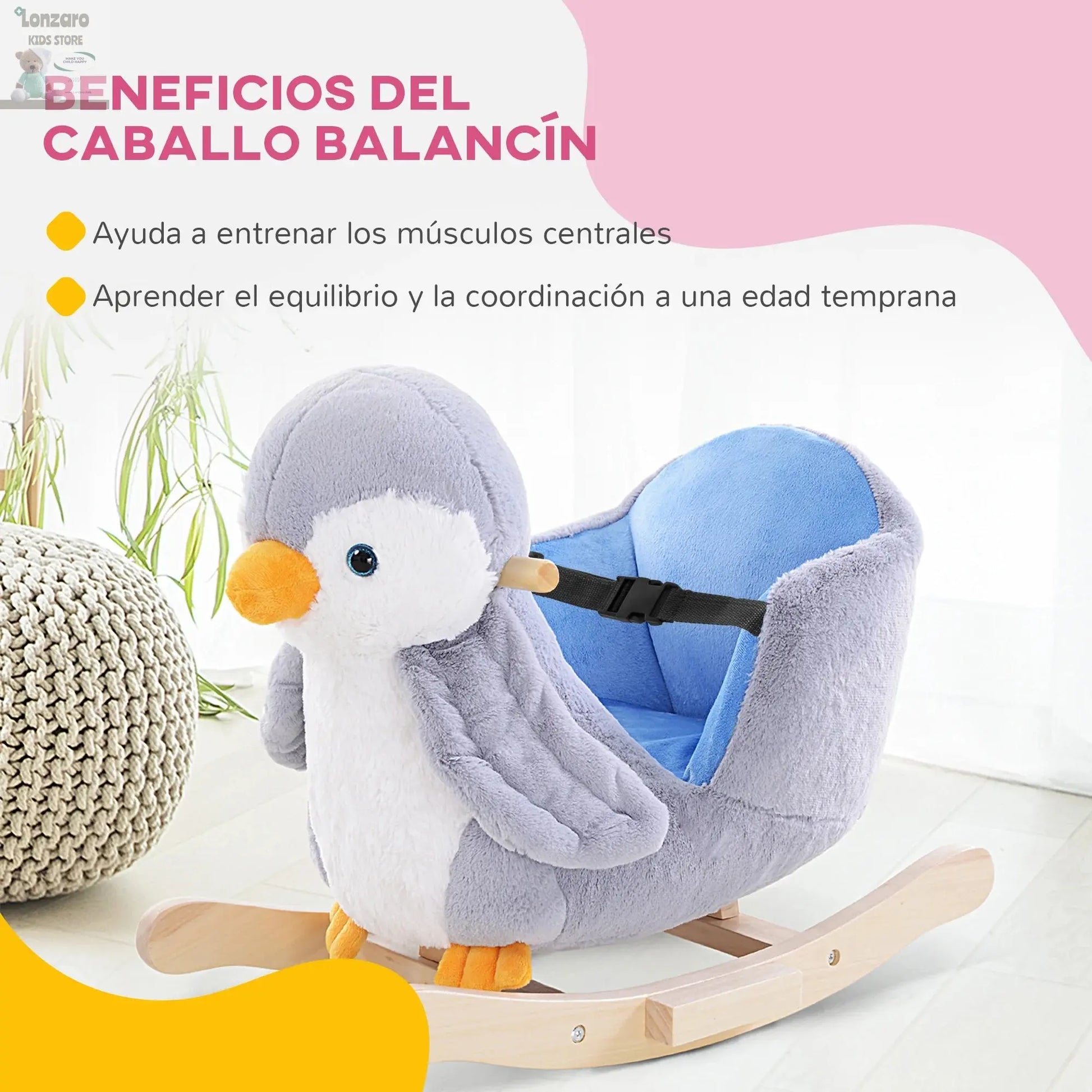 Baby Schommelpaard Penguin - Lonzaro Kids