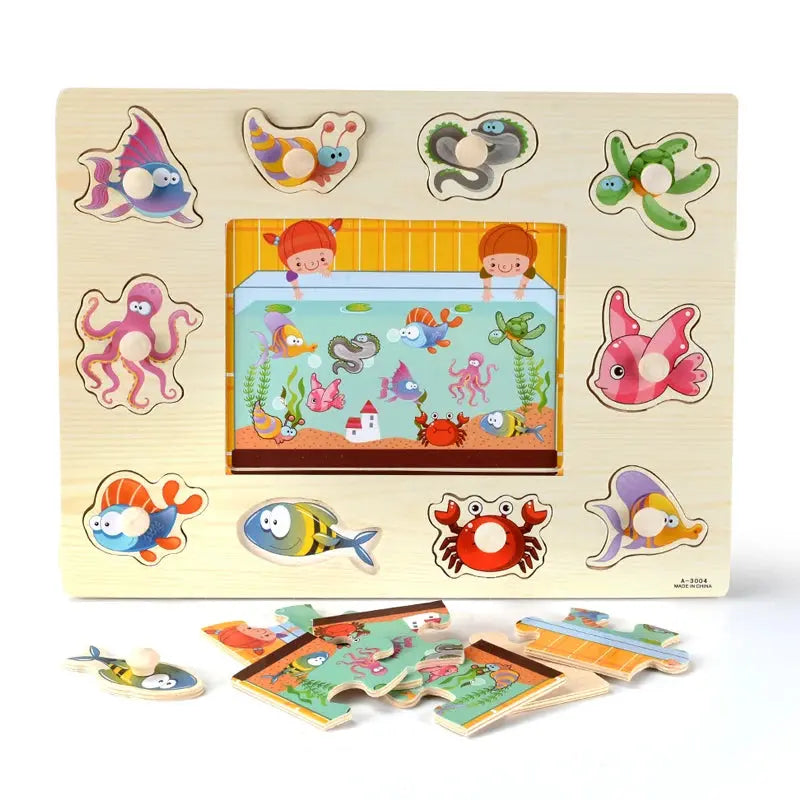 Puzzel 3D Dieren & Fruit - Lonzaro Kids Online