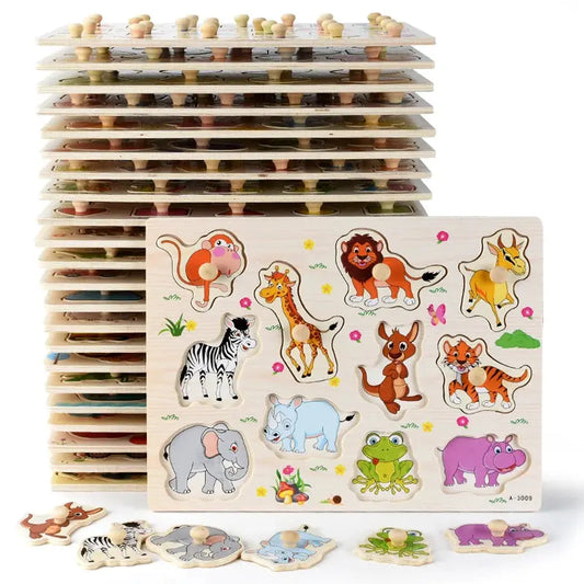 Puzzel 3D Dieren & Fruit - Lonzaro Kids Online