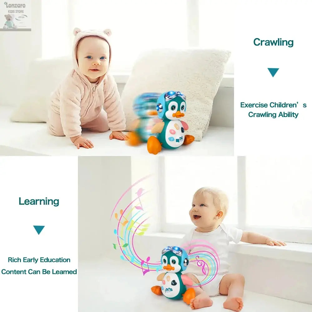 Interactieve Muzikale Pinguïn voor Baby's en Peuters - Lonzaro Kids