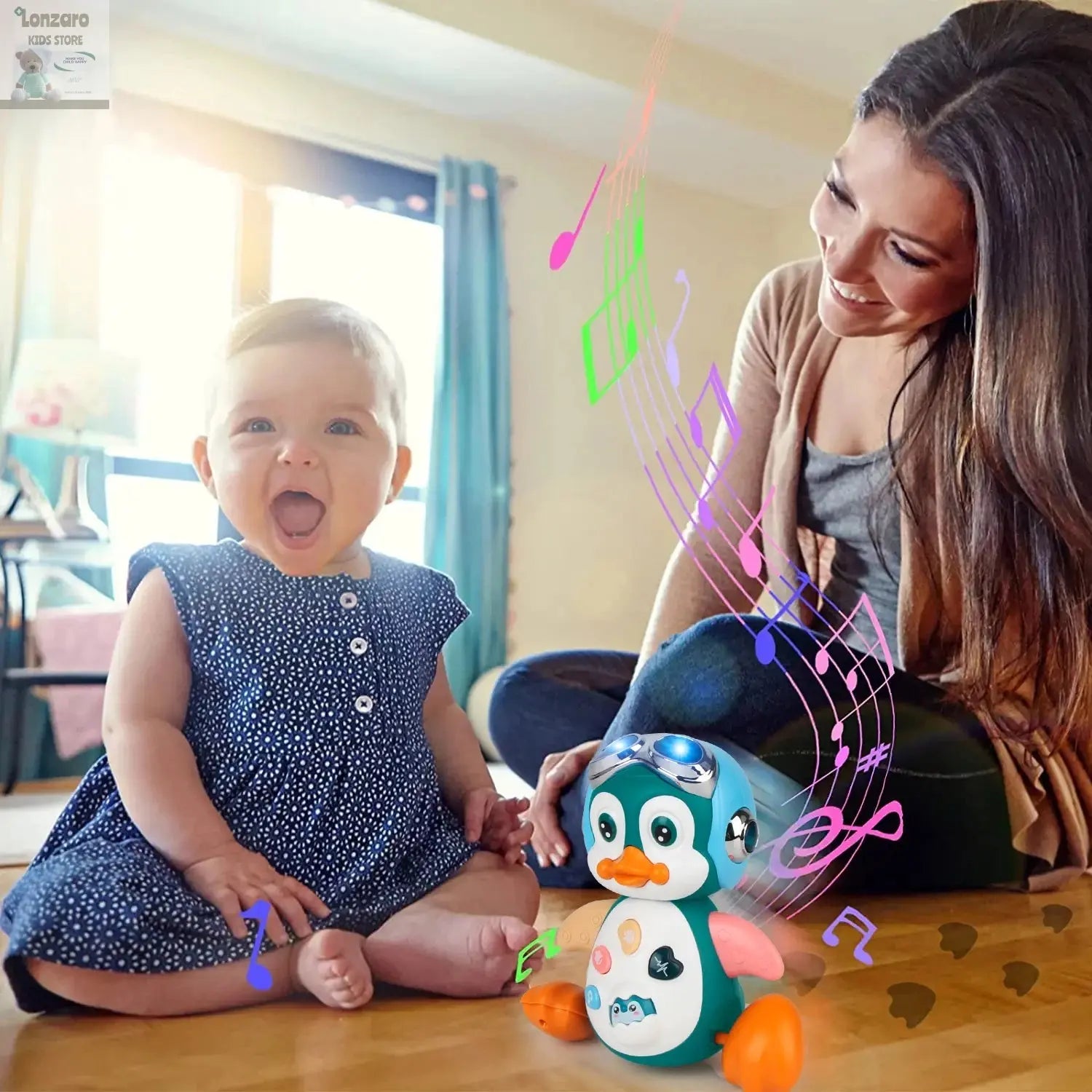 Interactieve Muzikale Pinguïn voor Baby's en Peuters - Lonzaro Kids