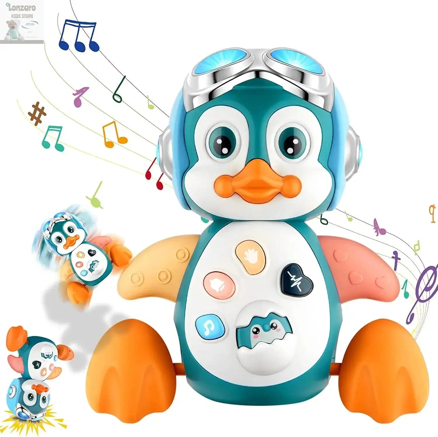 Interactieve Muzikale Pinguïn voor Baby's en Peuters - Lonzaro Kids