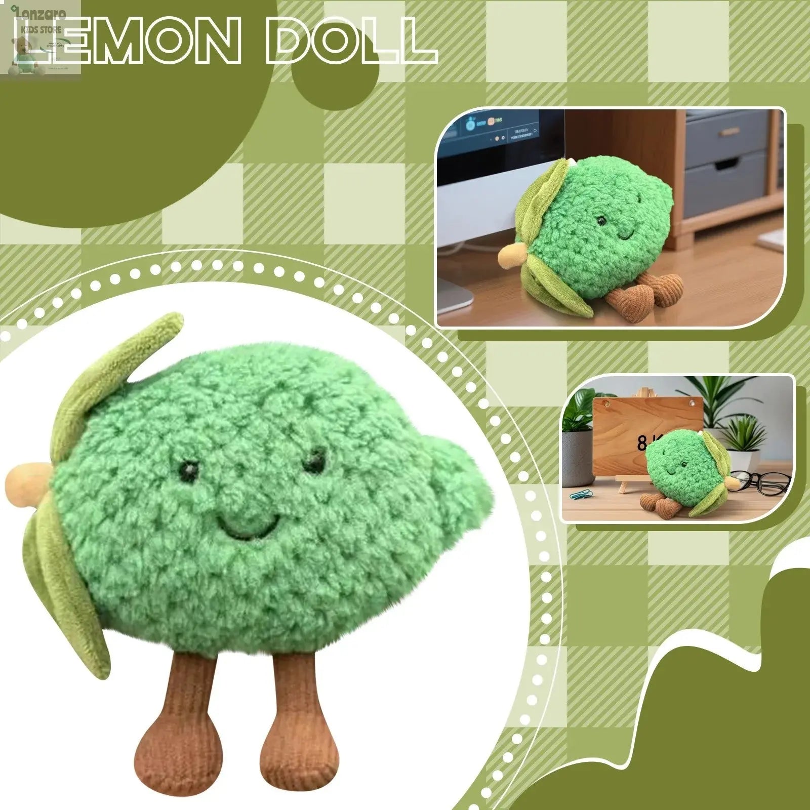 Jelly Cat Lime Pluche Fruit Knuffels Lonzaro Kids