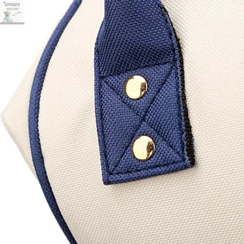 Large Capacity Canvas Mummy Bag Multifunctional Baby Bottle Thermal Insulation Travel Storage Bag Fashion Mummy Bag Hanging Bag Lonzaro Kids