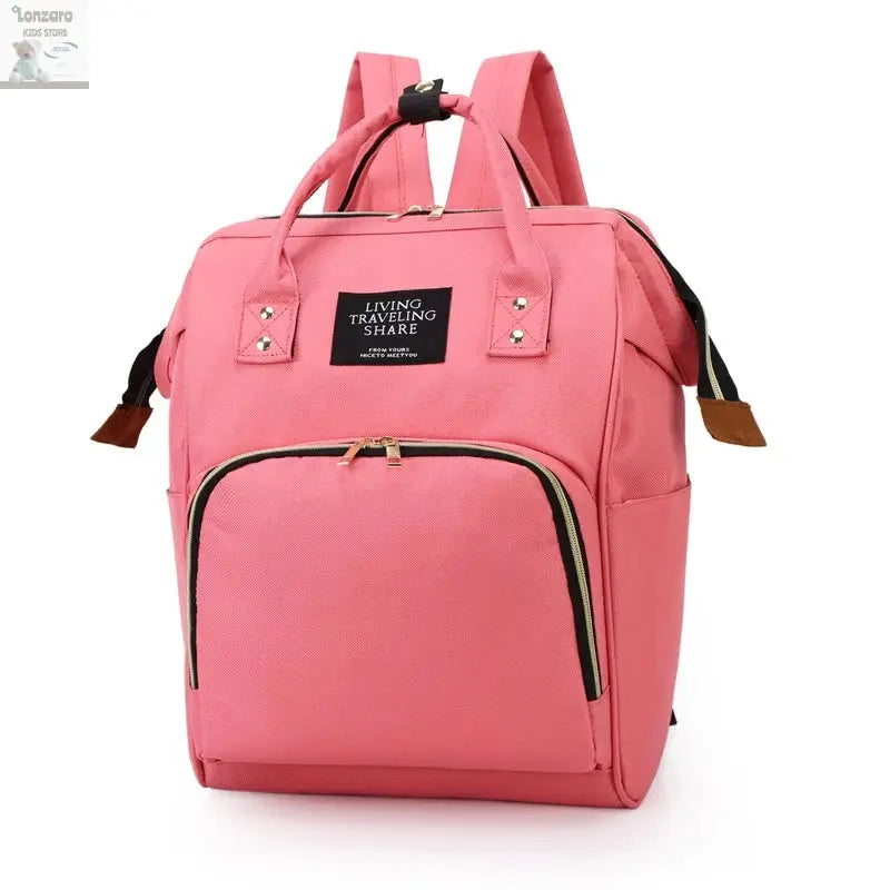 Large Capacity Canvas Mummy Bag Multifunctional Baby Bottle Thermal Insulation Travel Storage Bag Fashion Mummy Bag Hanging Bag Lonzaro Kids