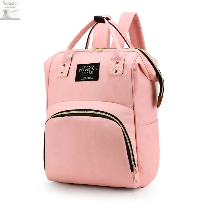Large Capacity Canvas Mummy Bag Multifunctional Baby Bottle Thermal Insulation Travel Storage Bag Fashion Mummy Bag Hanging Bag Lonzaro Kids