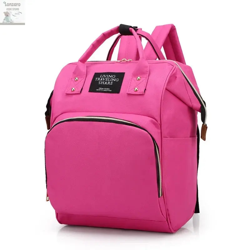 Large Capacity Canvas Mummy Bag Multifunctional Baby Bottle Thermal Insulation Travel Storage Bag Fashion Mummy Bag Hanging Bag Lonzaro Kids