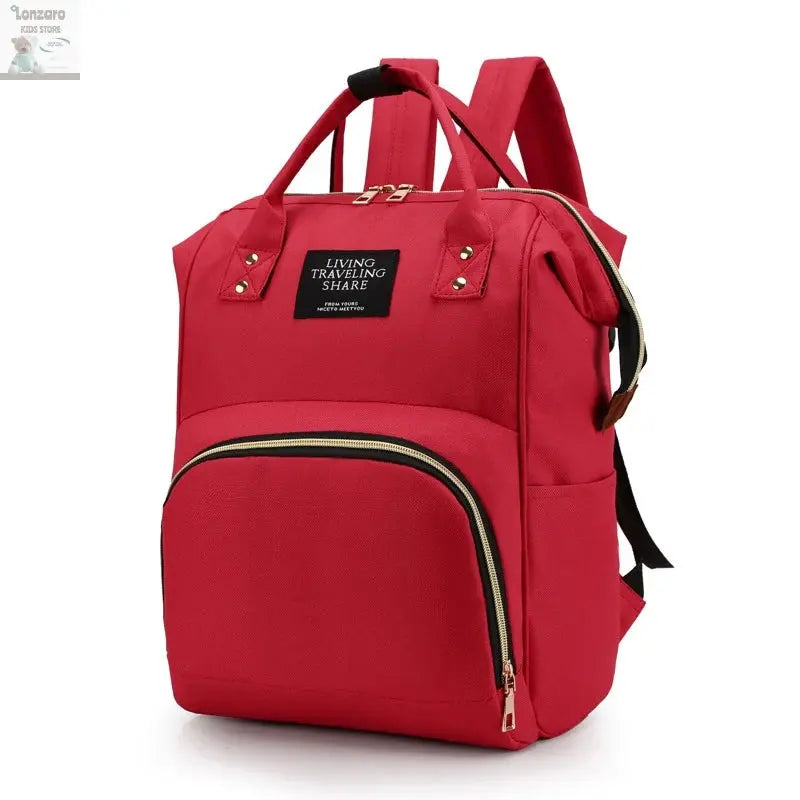Large Capacity Canvas Mummy Bag Multifunctional Baby Bottle Thermal Insulation Travel Storage Bag Fashion Mummy Bag Hanging Bag Lonzaro Kids