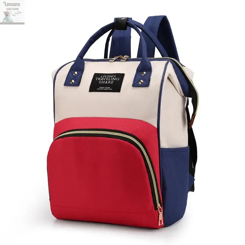 Large Capacity Canvas Mummy Bag Multifunctional Baby Bottle Thermal Insulation Travel Storage Bag Fashion Mummy Bag Hanging Bag Lonzaro Kids