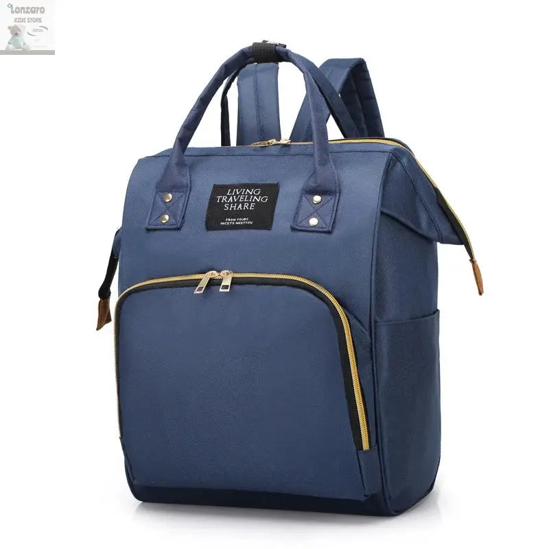 Large Capacity Canvas Mummy Bag Multifunctional Baby Bottle Thermal Insulation Travel Storage Bag Fashion Mummy Bag Hanging Bag Lonzaro Kids