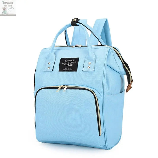 Large Capacity Canvas Mummy Bag Multifunctional Baby Bottle Thermal Insulation Travel Storage Bag Fashion Mummy Bag Hanging Bag Lonzaro Kids