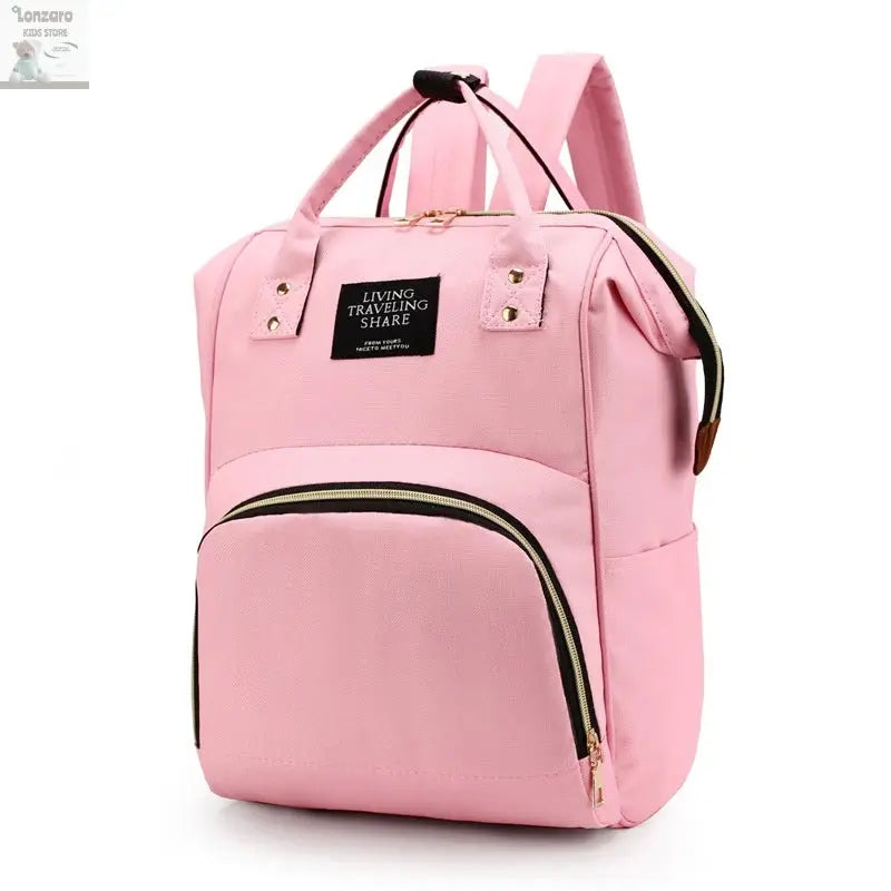 Large Capacity Canvas Mummy Bag Multifunctional Baby Bottle Thermal Insulation Travel Storage Bag Fashion Mummy Bag Hanging Bag Lonzaro Kids