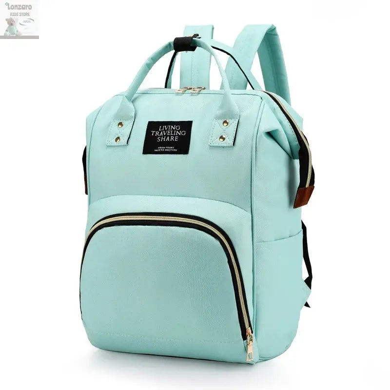 Large Capacity Canvas Mummy Bag Multifunctional Baby Bottle Thermal Insulation Travel Storage Bag Fashion Mummy Bag Hanging Bag Lonzaro Kids