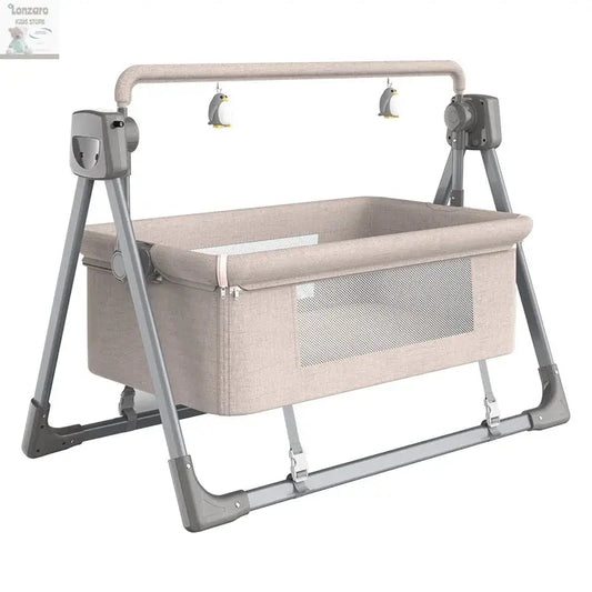 LazyChild 0-3 Years Old Baby Cradle Multi-function Electric Intelligent Sleep Rocking Chair Newborn Baby Sleeping Basket 2023 Lonzaro Kids