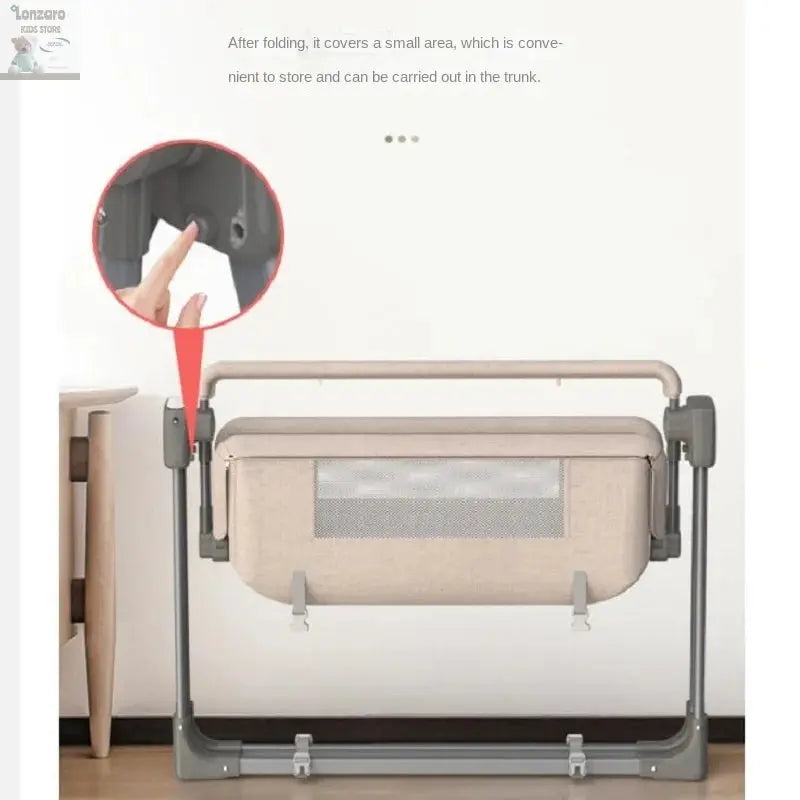 LazyChild 0-3 Years Old Baby Cradle Multi-function Electric Intelligent Sleep Rocking Chair Newborn Baby Sleeping Basket 2023 Lonzaro Kids