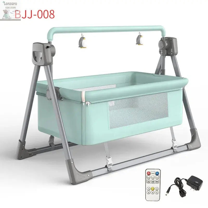 LazyChild 0-3 Years Old Baby Cradle Multi-function Electric Intelligent Sleep Rocking Chair Newborn Baby Sleeping Basket 2023 Lonzaro Kids