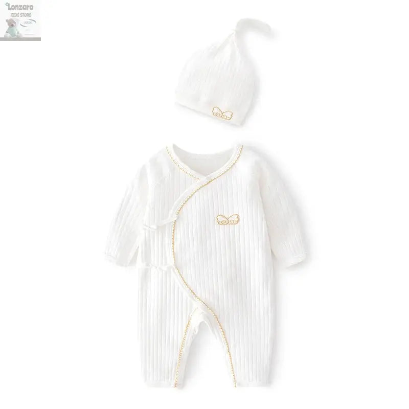 Lichtgewicht Katoenen Romper voor Pasgeborenen 0-6M - Lonzaro Kids