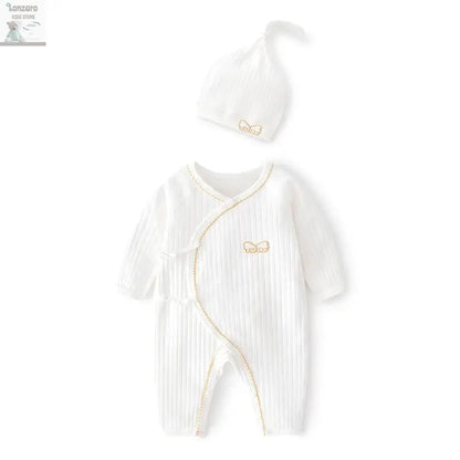 Lichtgewicht Katoenen Romper voor Pasgeborenen 0-6M - Lonzaro Kids