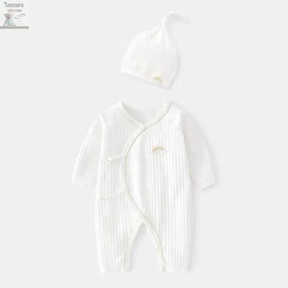Lichtgewicht Katoenen Romper voor Pasgeborenen 0-6M - Lonzaro Kids