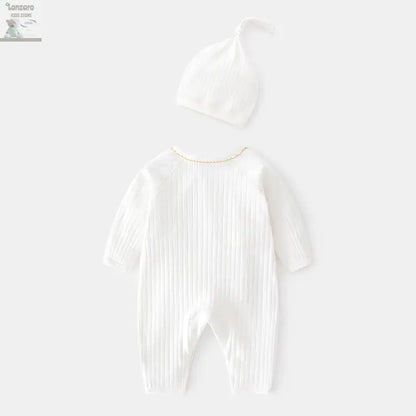 Lichtgewicht Katoenen Romper voor Pasgeborenen 0-6M - Lonzaro Kids
