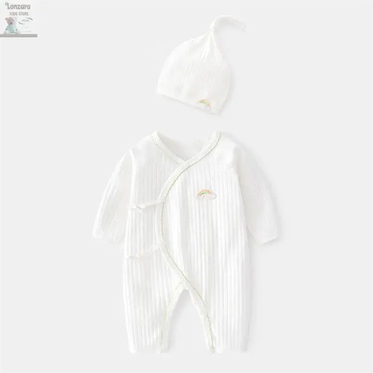 Lichtgewicht Katoenen Romper voor Pasgeborenen 0-6M - Lonzaro Kids