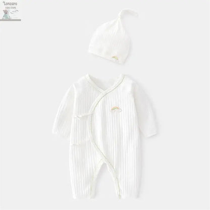 Lichtgewicht Katoenen Romper voor Pasgeborenen 0-6M - Lonzaro Kids