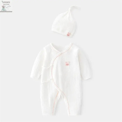 Lichtgewicht Katoenen Romper voor Pasgeborenen 0-6M - Lonzaro Kids