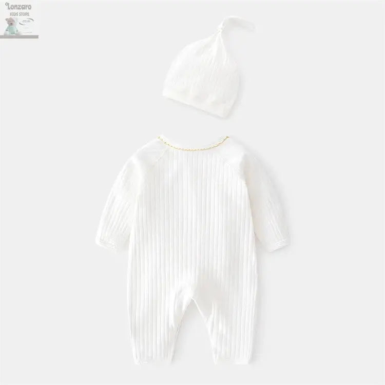 Lichtgewicht Katoenen Romper voor Pasgeborenen 0-6M - Lonzaro Kids