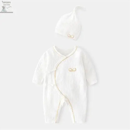 Lichtgewicht Katoenen Romper voor Pasgeborenen 0-6M - Lonzaro Kids